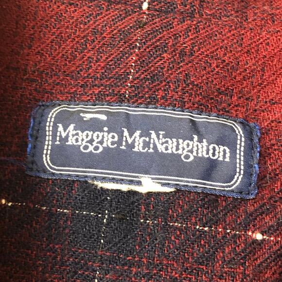 Maggie McNaughton Vintage Red, Blue, and Silver Suit Jacket Blazer - Picture 13 of 14